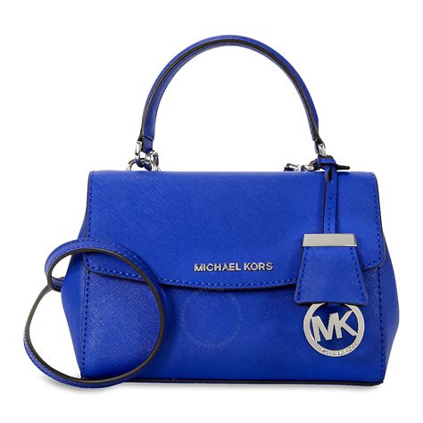 michael kors blue ava|Michael Kors extra small crossbody.